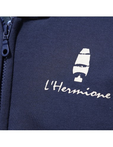 Sweat zippé Navire Mixte l'Hermione