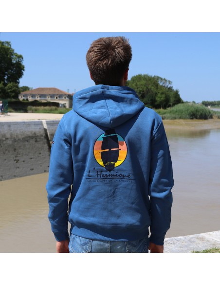 Sweat zippé Mixte Collection Limitée l'Hermione