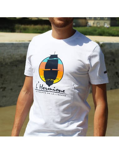 Tee-Shirt Blanc l'Hermione Homme Collection Limitée