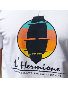 Tee-Shirt Blanc l'Hermione Homme Collection Limitée 2