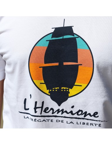 Tee-Shirt Blanc l'Hermione Homme Collection...