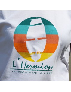 Tee-Shirt Blanc l'Hermione Femme Collection Limitée 2