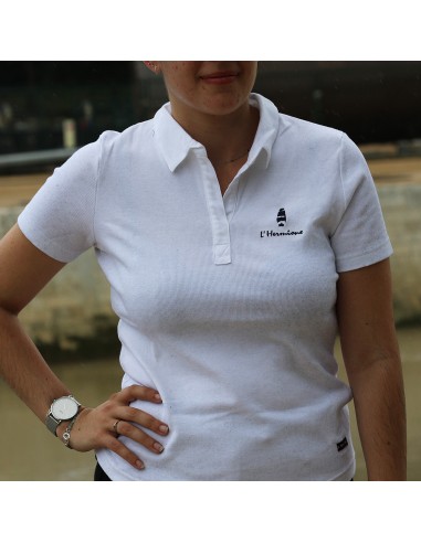 Polo Blanc Femme l'Hermione en S
