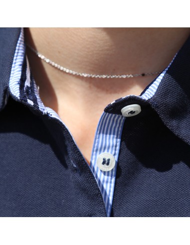 Polo Marine Broderie Dorée de l'Hermione