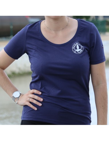 Tee-Shirt Marine Avec le Logo l'Hermione La Fayette