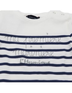 "Ma 1ère Marinière L'Hermione" Baby coton épais 2