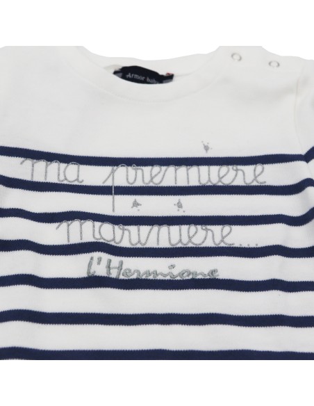 "Ma 1ère Marinière L'Hermione" Baby coton épais