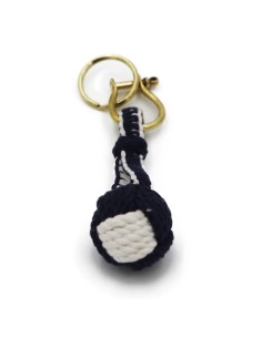 Porte-clés Pomme de Touline Bleue et Blanche