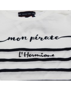 Marinière "Mon Pirate l'Hermione" 2