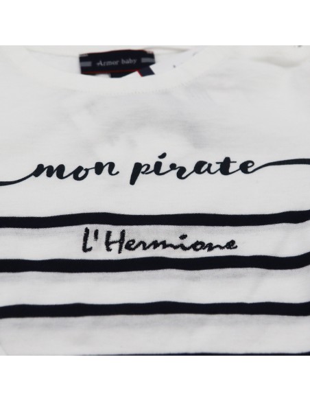 Marinière "Mon Pirate l'Hermione"