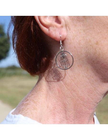 Boucles d'oreilles "frégate L'Hermione"