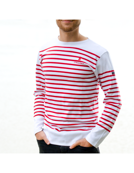 Marinière "Amiral" Blanc Braise L'Hermione