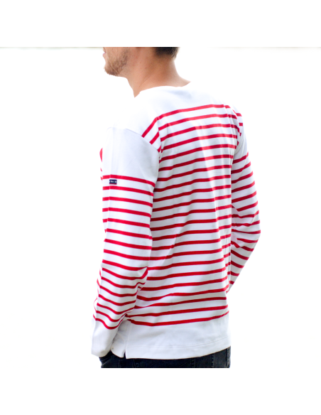 Marinière "Amiral" Blanc Braise L'Hermione