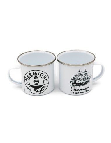 Mug métal Blanc L' Hermione