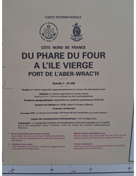 Carte de Navigation De l'Hermione "Les Méduses"