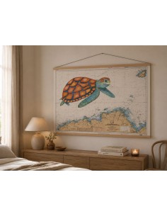Carte de Navigation De l'Hermione "La Tortue"