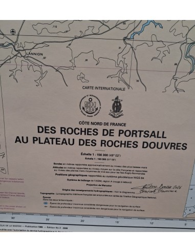 Carte de Navigation De l'Hermione "La Tortue"