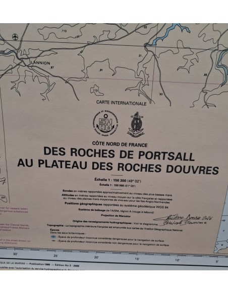 Carte de Navigation De l'Hermione "La Tortue"