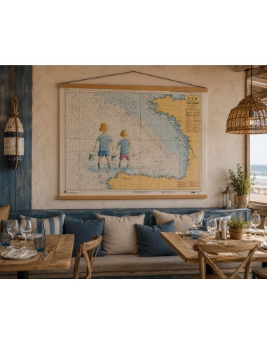 Carte de Navigation De l'Hermione "Les Enfants...