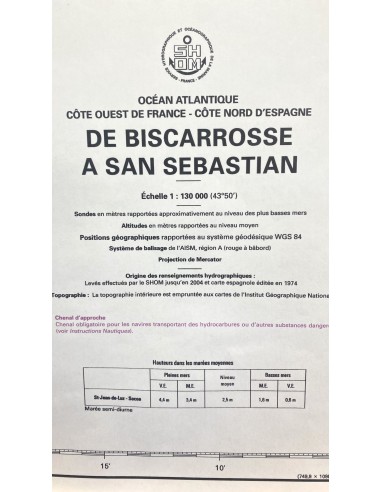 Carte de Navigation De l'Hermione "Les Pieuvres"