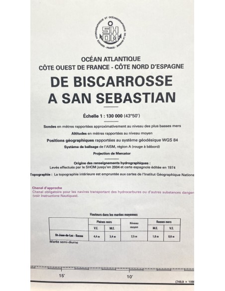 Carte de Navigation De l'Hermione "Les Pieuvres"