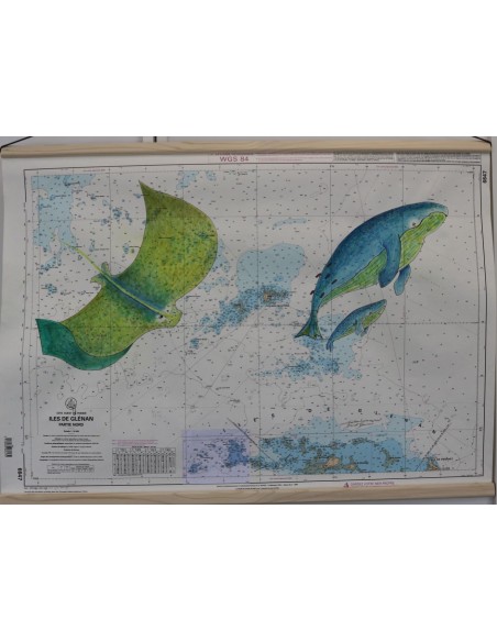 Carte de Navigation De l'Hermione "La Baleine et la Raie Manta"
