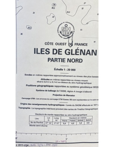 Carte de Navigation De l'Hermione "La Baleine...