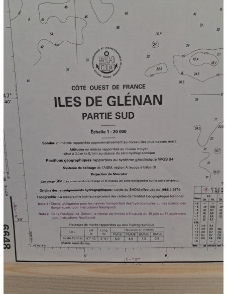 Carte de Navigation De l'Hermione "LA PÊCHE A PIED "