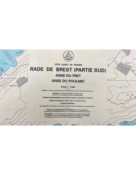 Carte de Navigation De l'Hermione "Le banc de sardines "