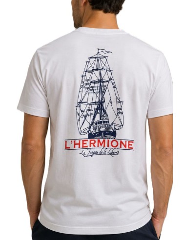 Tee-shirt  BLANC l'Hermione