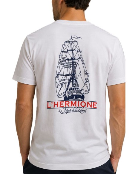 Tee-shirt  BLANC l'Hermione