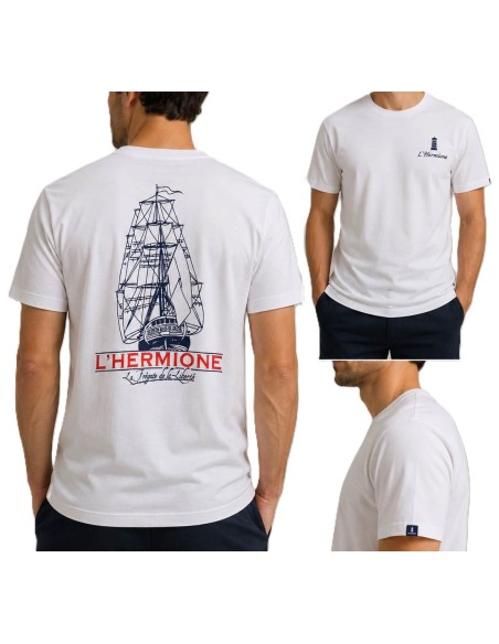 Tee-shirt  BLANC l'Hermione