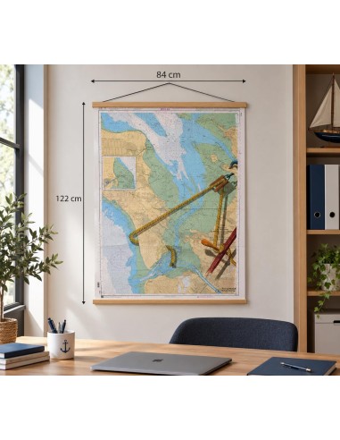 Carte de Navigation De l'Hermione "Une Poulie à...