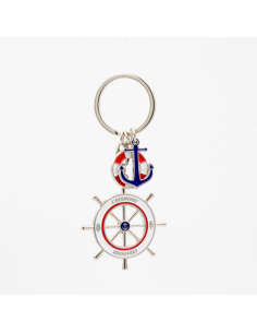 Porte-clés barre à roue l'Hermione