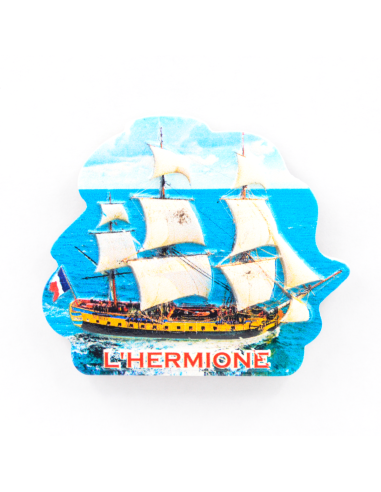 Magnet relief en résine l'Hermione
