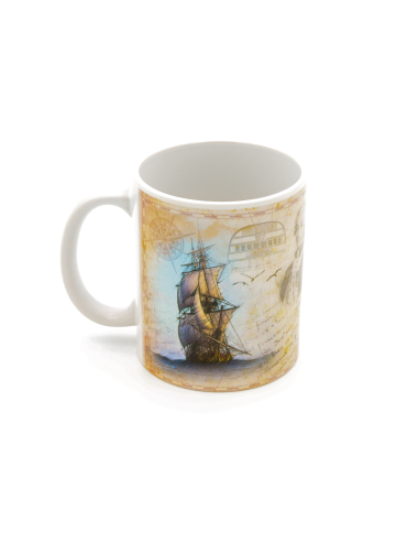 Mug cartographie vintage l'Hermione