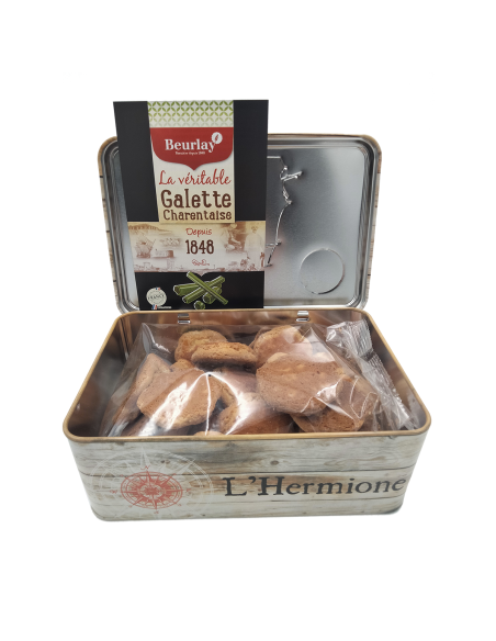 Boîte de Galettes Pur Beurre De Beurlay l'Hermione