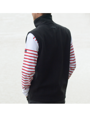 Polaire Noire sans manche l'Hermione Mixte