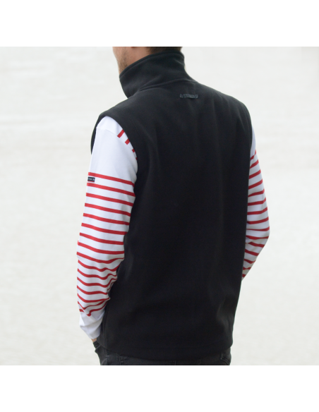 Polaire Noire sans manche l'Hermione Mixte