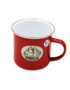 Mug métal rouge