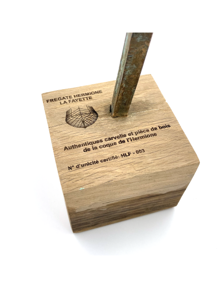 Carvelle avec le bois de l'Hermione