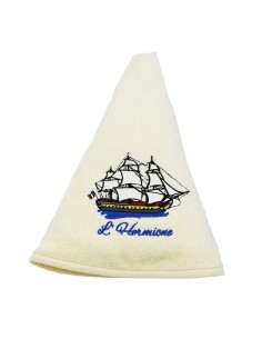 Torchon à mains Bateau Brodé 2